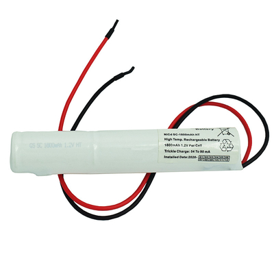 SC1800mAh 3.6Volt Nikel Kadmiyum Pil Paketi 500 Kez Döngü Ömrü