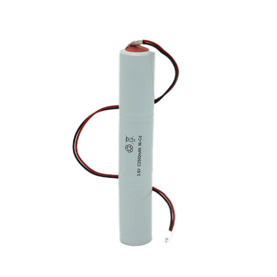 Acil Işıklandırma IEC 61951 3.6V C2500mAh ile mühürlenmiş Nikel-Kadmyum Hücresi