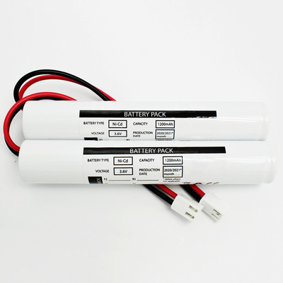 CB sertifikalı LED acil durum aydınlatması Ni Cd Pil Paketi 3.6 Volt SC1200mah