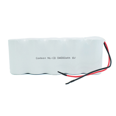 Ni Cd Şarj Edilebilir Pil Paketi D4000mAh 6.0V Döngü Ömrü Piller