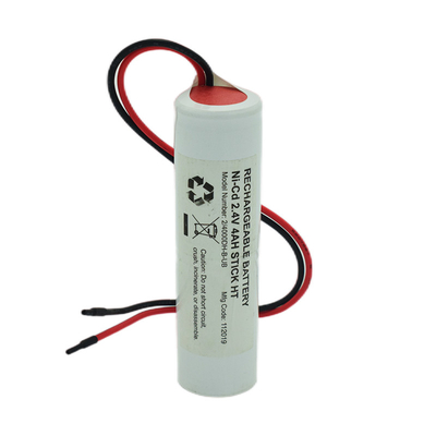 Ni Cd D4000mah 2.4 Volt Çıkış Işık Pilleri Stick Tipi Beyaz PVC ile