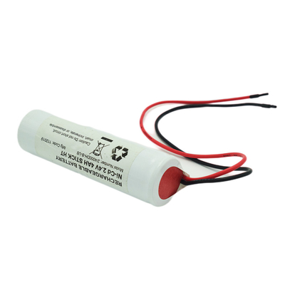 Ni Cd D4000mah 2.4 Volt Çıkış Işık Pilleri Stick Tipi Beyaz PVC ile