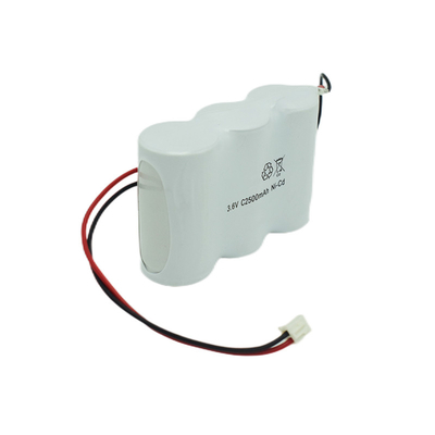 Yan Yana Acil Çıkış Işıklı Piller Paketi 3.6 V C2500mAh NiCd 64g
