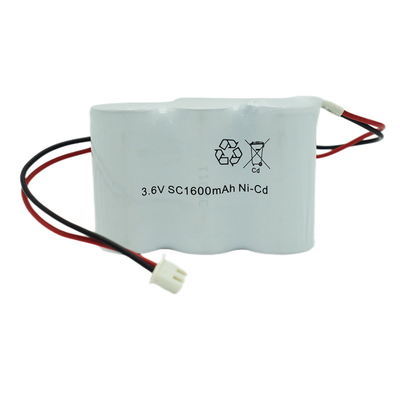 1600mah Acil Çıkış Işık Pilleri Şarj Edilebilir 3.6V 0.1C Şarj