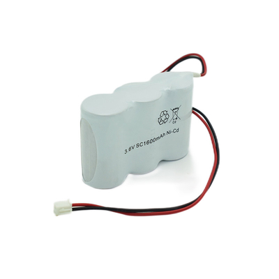SC1600mAh Acil Çıkış Işık Pilleri 3.6V Nikel Kadmiyum Şarj Edilebilir Pil