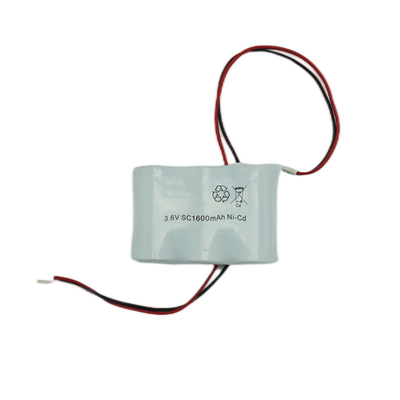 SC1600mAh Acil Çıkış Işık Pilleri 3.6V Nikel Kadmiyum Şarj Edilebilir Pil