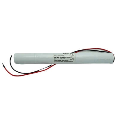 6.0 Volt Ni Cd Acil Çıkış Işıklı Piller Çubuk Tip Beyaz PVC Renk