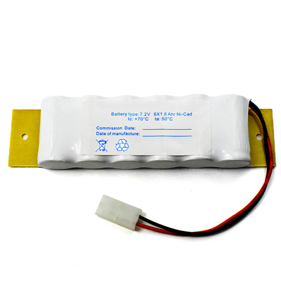 SC1800mah Acil Çıkış İşareti Pil 7.2v Ni Cd Pil Paketi