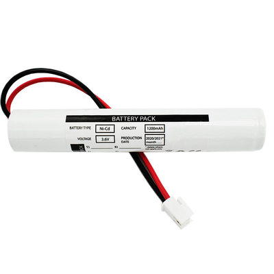 Acil Aydınlatma için NiCd Sc1200mah 3.6 Volt Pil Çubuğu Tipi