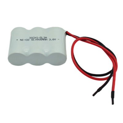 NiCD Nikel Kadmiyum Pil Paketi SC 1600mAh 3.6V Uzun Çevrim Ömrü