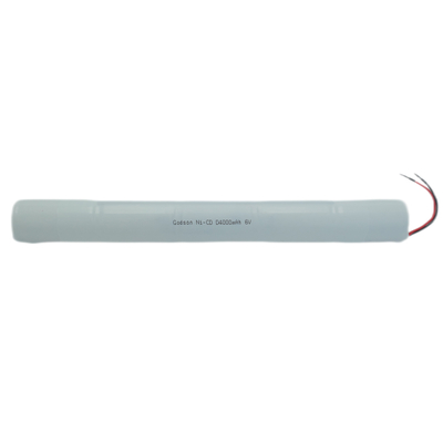 NiCd D4000mAh 6.0V çıkış işareti acil aydınlatma için yedek pil