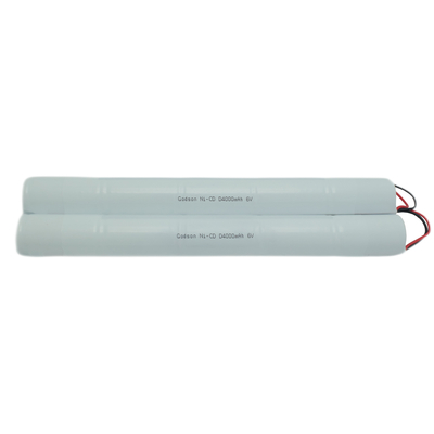 NiCd D4000mAh 6.0V çıkış işareti acil aydınlatma için yedek pil
