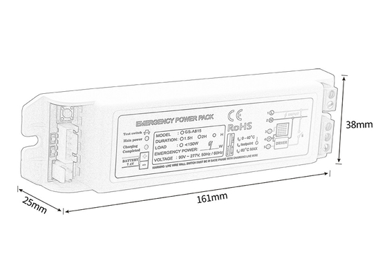 OEM DC 21-100V acil güç paketi 6-13W acil aydınlatma kiti