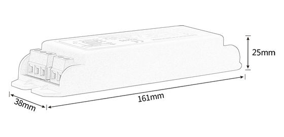 RoHS acil durum ışığı Pil paketleri Inverter bakımlı tür acil güç 5-15W GS-AT815
