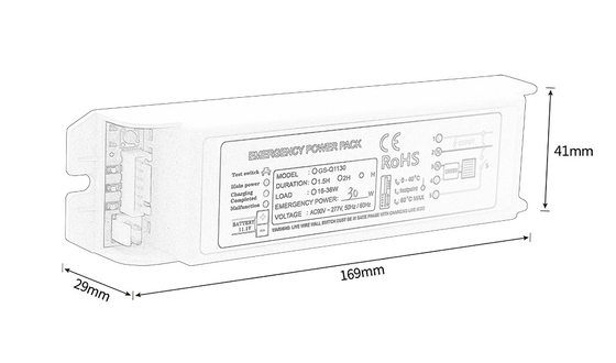 Hızlı şarj acil güç paketi Inverter bakım tipi acil tam güç 15-36W GS-Q1130