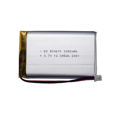 Güvenlik Li-Ion Polimer Pil 804670 3350mAh 3.7V PCM ile Kapalı Bağlantı