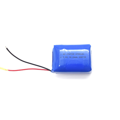 Li-ion Polimer 232738 2700mAh 3.8V PCB ve UL1571 24AWG KÖRÜ&amp; KARA ile