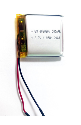 Li-ion polimer 603030 500mAh 3.7V PCM ile
