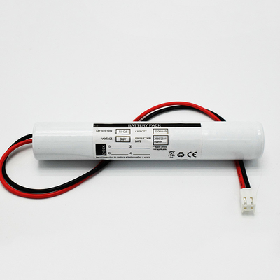3Yüksek maliyetli acil durum aydınlatması için.6V 2500mAh Ni-CD pil