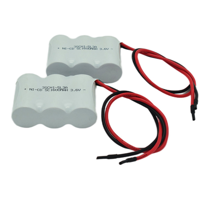 Özelleştirilebilir Üretici 3.6V 1600mAh Acil Işık Ni Cd Pil