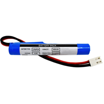Acil durum aydınlatması 600mAh 6.4 Volt LiFePO4 Stick Tipi Piller