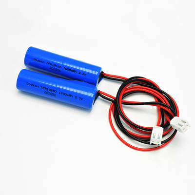 PCM 1.6Ah 3.2V LiFePO4 Silindirli Pillerle Tek Tipi IFR 18650*1 Hücre