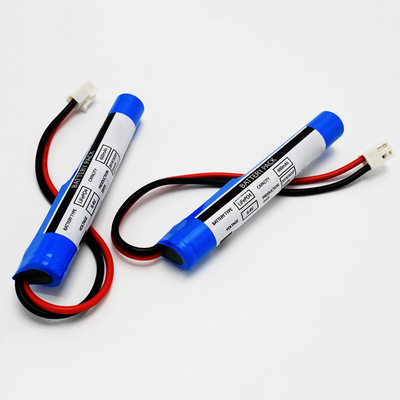 PVC Stick Tip IFR 18650*2 Koruma Kontrol Modülü ile Seride Hücre 0.6Ah 6.4V LiFePO4 Silindrik Piller