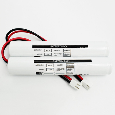 Acil Aydınlatma için NiCd Sc1200mah 3.6 Volt Pil Çubuğu Tipi