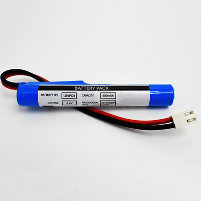 LiFePO4 Çubuk Tipi 6,4 V Pil 600mAh JST VH 2P Konnektör