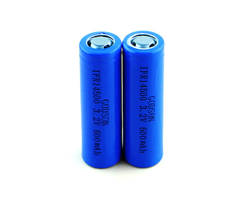 CC CV Şarj 12V LiFePO4 Pil IFR14500 Yeniden Düzenlenebilir 3.2 V 600mAh Tek Hücre