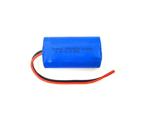 Shrink Kılıf OEM Lifepo4 Li İyon Pil 14500 6.4V 600mAh
