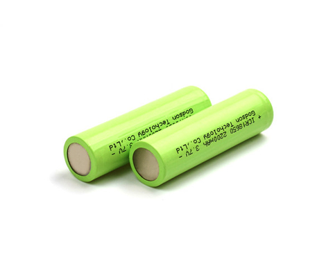2200mAh Şarj Edilebilir Lityum Demir Piller ICR18650 3.7V Lityum İyon