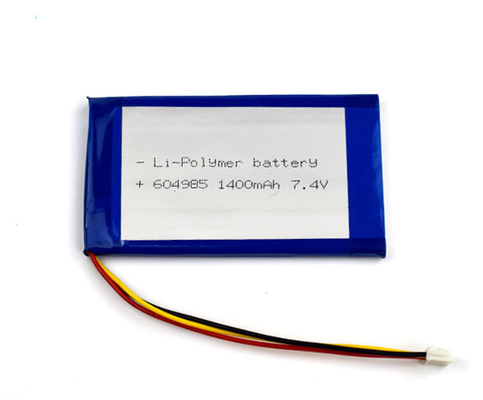 Lityum Polimer 55g 7.4 V Li İyon Pil 1400mAh Hücreler 604985