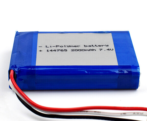 Acil Aydınlatma için Lityum Polimer Pil 144765 2000mAh 7.4V