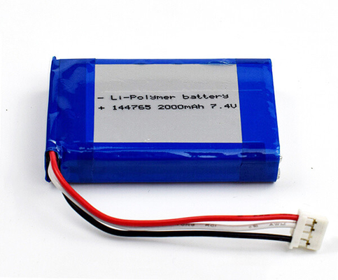 Acil Aydınlatma için Lityum Polimer Pil 144765 2000mAh 7.4V
