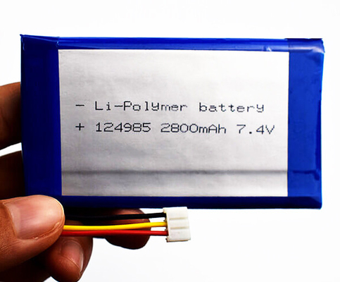OEM Li-ion Pil 124985 2800mAh 7.4 V Lityum Polimer Hafif ağırlık