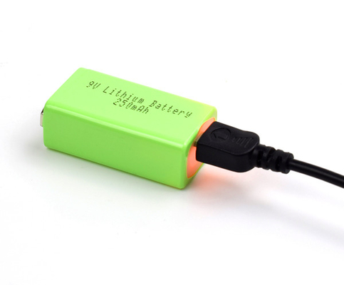USB ile Acil Aydınlatma 9V 250mAh Lityum Pil Düşük Sıcaklık