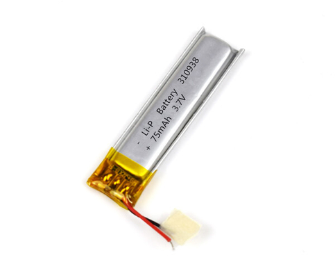 Acil Durum Işığı Li-Polimer Pil 310938 75mAh 3.7V Konnektörlü