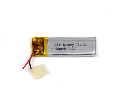 İyi Döngü Ömrü ile Lityum Polimer Pil 251133 50mAh 3.7V