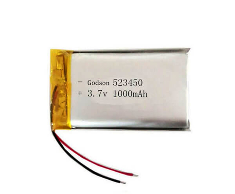 1000mAh Polimer Lityum İyon Pil Acil Durum Işığı 3.7 Volt 523450 Şarj Edilebilir