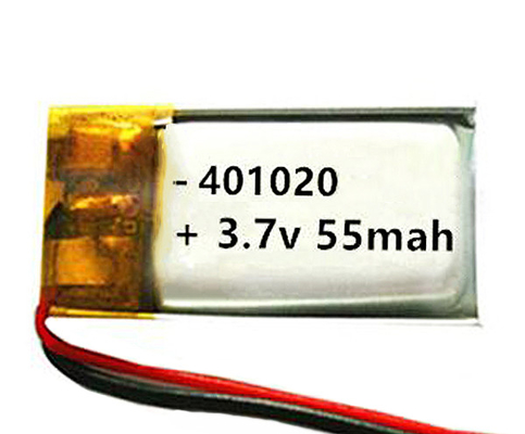 55 MAh Lityum İyon Pil Acil Durum Işığı Şarj Edilebilir OEM 3.7 V Hücre