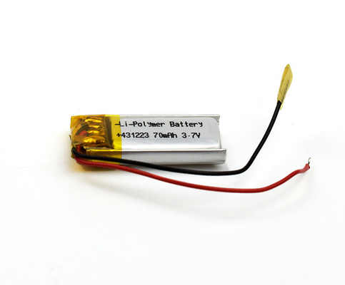 5g 431223 Lityum İyon Pil Acil Durum Işığı 70mAh 3.7V Hücre
