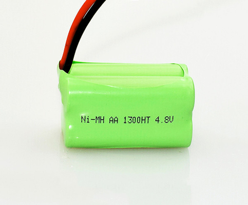 NiMh AA Pil 1300mAh 4.8V Acil Aydınlatma için 70 Derece Çalışma Sıcaklığı