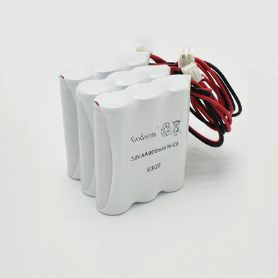 AA900mAh 3.6V Acil Çıkış İşareti Pil Değiştirme NiCd PVC Ceket