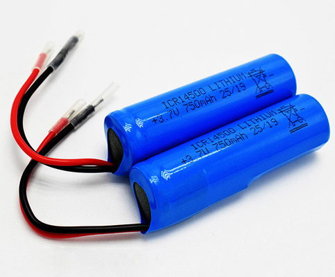 PVC Ceketli 750mAh 3.7V ICR14500 Lityum Pil Kokusuz