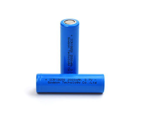 Şarj Edilebilir ICR18650 3.7 V 2000mAh Lityum Pil Kokusuz