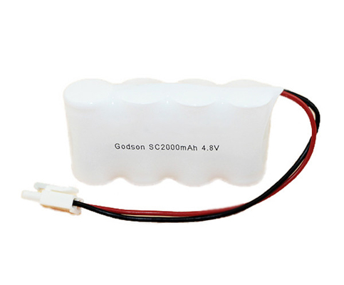 Yan Yana Acil Çıkış Işıklı Piller Paketi 4.8 V SC2000mAh NiCd 36g