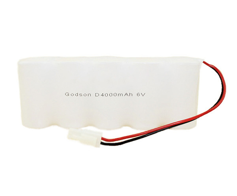 6.0 V Nikel Kadmiyum Şarj Edilebilir Pil D4000mAh 6 Volt Çıkış Işık Pili