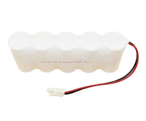 6.0 V Nikel Kadmiyum Şarj Edilebilir Pil D4000mAh 6 Volt Çıkış Işık Pili