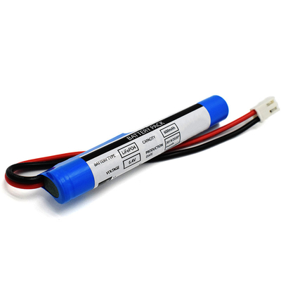 LiFePO4 Çubuk Tipi 6,4 V Pil 600mAh JST VH 2P Konnektör